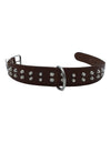 Collare per Cani in Cuoio con borchie e fibbia in metallo