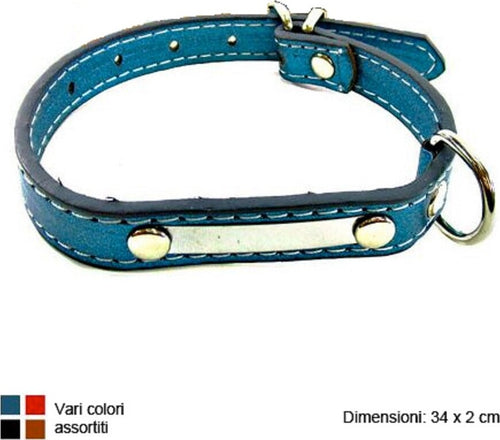Collare Per Cane In Cuoio Con Decorazioni Chiusura A Cinta 34x2 Cm Vari Colori Prodotti per animali > Prodotti per Cani > Collari Trade Shop italia - Napoli, Commerciovirtuoso.it