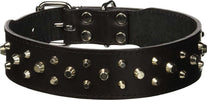 Collare per Cani in Cuoio imbottito con borchie e fibbia in metallo Prodotti per animali domestici/Cani/Collari imbracature e guinzagli/Collari/Collari standard La Zappa - Altamura, Commerciovirtuoso.it