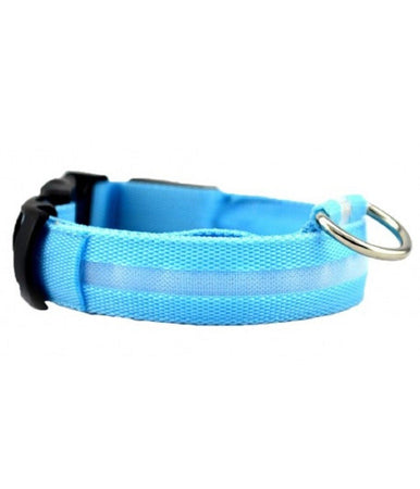 Collare Regolabile Luminoso A Led Per Cani E Gatti Vari Colori E Misure