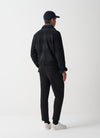 Colmar Pantalone in felpa uomo nero in cotone con coulisse e logo laterale