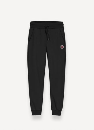 Colmar Pantalone in felpa uomo nero in cotone con coulisse e logo laterale