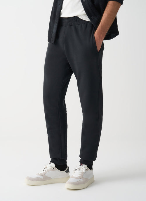 Colmar Pantalone in felpa uomo nero con taschino posteriore e coulisse