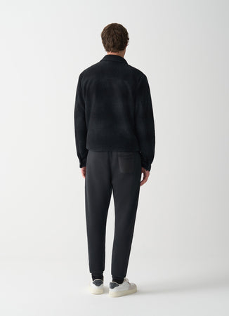 Colmar Pantalone in felpa uomo nero con taschino posteriore e coulisse