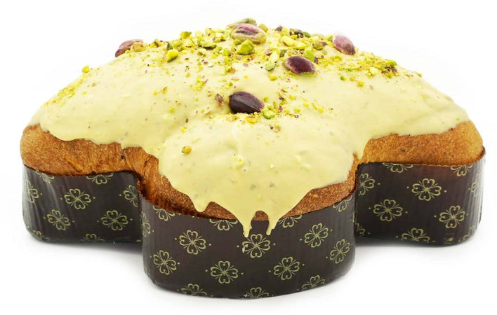 Colomba al Pistacchio e Cioccolato Bianco Artigianale Farcita con Crema di Pistacchio Siciliana Focaccia Pasquale Fatta a Mano Made in Italy 1Kg La Bottega Reale
