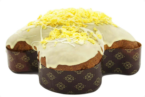 Colomba Limoncello con crema al Limone Siciliano Artigianale Glassata Cioccolato Bianco al limoncello Fatta a Mano Made in Italy 1Kg