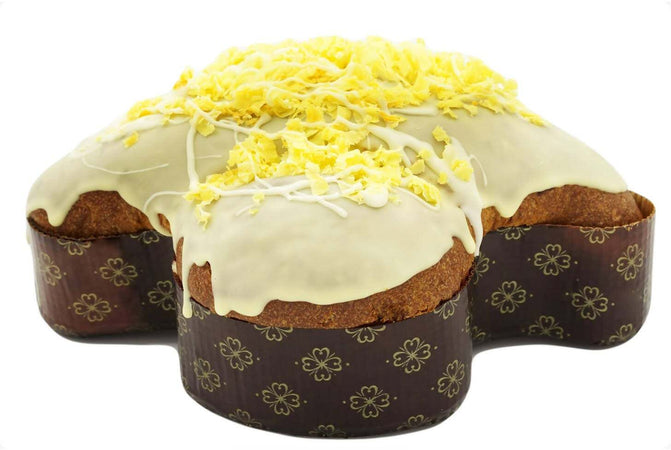 Colomba "Limoncello" con crema al Limone Siciliano Artigianale Glassata Cioccolato Bianco al limoncello Fatta a Mano Made in Italy 1Kg