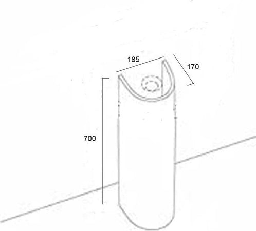 Colonna a Pavimento per Lavabo Pozzi Ginori Selnova 3 Fai da te/Attrezzature per cucine e bagni/Attrezzature per bagni/Lavandini bagno/Lavabi Ogomondo - Martina Franca, Commerciovirtuoso.it
