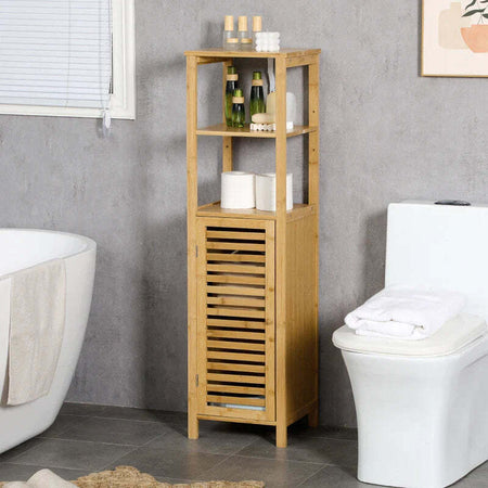 Colonna-Bagno-Armadietto-Bagno-in-Bambù-con-2-Ripiani-Aperti-e-Armadietto-a-2-Livelli,-32.9x29.9x120-cm-ET8834-467ET8