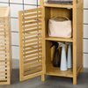 Colonna-Bagno-Armadietto-Bagno-in-Bambù-con-2-Ripiani-Aperti-e-Armadietto-a-2-Livelli,-32.9x29.9x120-cm-ET8834-467ET8