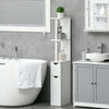 Colonna-Bagno-con-2-Ripiani-e-2-Armadietti,-Mobile-Alto-Salvaspazio-15.2x29.8x118-cm,-Bianco-ER9834-456ER9