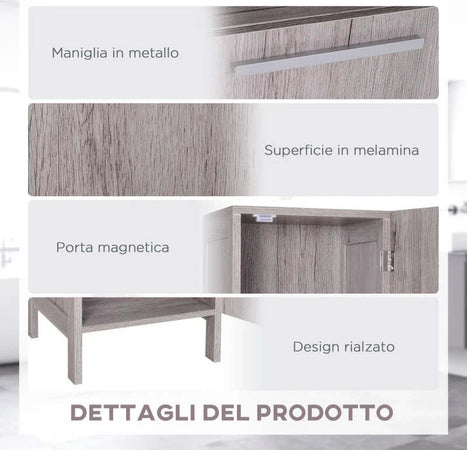 Colonna-Bagno-in-MDF-con-2-Armadietti-e-2-Ripiani-Aperti,-30x32x172.5-cm,-color-Legno-VG3834-212VG3