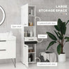 Colonna-Bagno-in-MDF-con-Ripiano-Aperto,-Cassetto-e-Armadietto-Chiuso,-37x32.5x170-cm,-Bianco-TG8834-633V00WTTG8