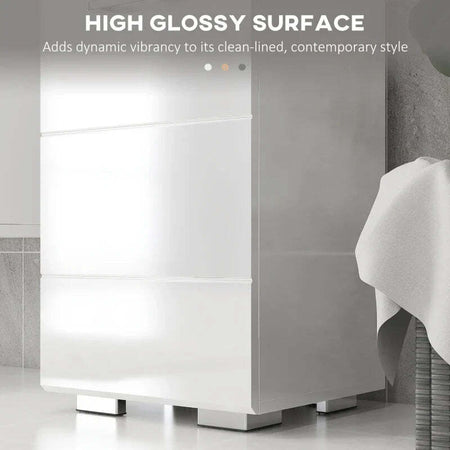 Colonna-Bagno-in-MDF-con-Ripiano-Aperto,-Cassetto-e-Armadietto-Chiuso,-37x32.5x170-cm,-Bianco-TG8834-633V00WTTG8
