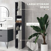 Colonna-Bagno-in-Truciolato-con-2-Ripiani-Aperti-e-2-Armadietti-a-2-Livelli,-30x30x183-cm,-Grigio-QS3834-628V80LGQS3