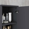 Colonna-Bagno-in-Truciolato-con-2-Ripiani-Aperti-e-2-Armadietti-a-2-Livelli,-30x30x183-cm,-Nero-e-Grigio-RF8834-628V80BKRF8
