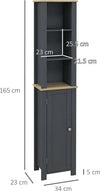 Colonna-Bagno-Salvaspazio-con-Armadietto-e-3-Ripiani-Aperti-in-Legno,-34x23x165cm,-Grigio-VB5834-586V00GYVB5