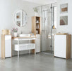 Colonna-bagno,-Scaffale-Bagno-Salvaspazio-in-Legno,-Mobiletto-a-Colonna-con-Ripiani,-Armadietto-e-Cassetto,-Bianco,-32.6x30x171.2cm-RF6834-318RF6