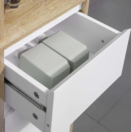 Colonna-bagno,-Scaffale-Bagno-Salvaspazio-in-Legno,-Mobiletto-a-Colonna-con-Ripiani,-Armadietto-e-Cassetto,-Bianco,-32.6x30x171.2cm-RF6834-318RF6