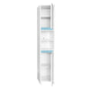 Colonna bagno Vitreus con vani a giorno e due ante colore bianco opaco