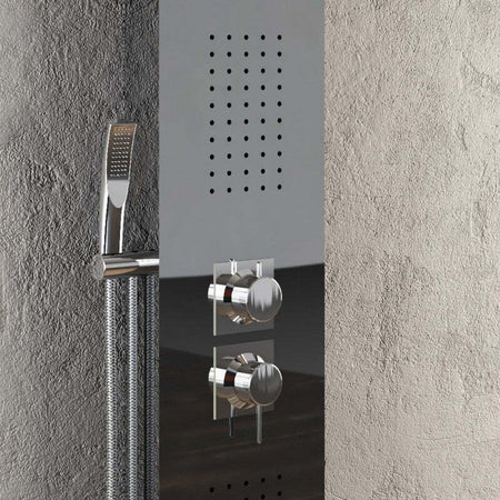 Colonna Doccia 001 Con 4 Funzioni In Acciaio Inox Getto A Cascata Cromo Lucida Fai da te/Attrezzature per cucine e bagni/Attrezzature per bagni/Docce e componenti doccia/Filtri supporti e soffioni doccia/Docce fisse Ogomondo - Martina Franca, Commerciovirtuoso.it