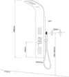 Colonna Doccia 001 Con 4 Funzioni In Acciaio Inox Getto A Cascata Cromo Lucida Fai da te/Attrezzature per cucine e bagni/Attrezzature per bagni/Docce e componenti doccia/Filtri supporti e soffioni doccia/Docce fisse Ogomondo - Martina Franca, Commerciovirtuoso.it