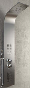 Colonna Doccia 001 Con 4 Funzioni In Acciaio Inox Getto A Cascata Spazzolata Fai da te/Attrezzature per cucine e bagni/Attrezzature per bagni/Docce e componenti doccia/Filtri supporti e soffioni doccia/Docce fisse Ogomondo - Martina Franca, Commerciovirtuoso.it
