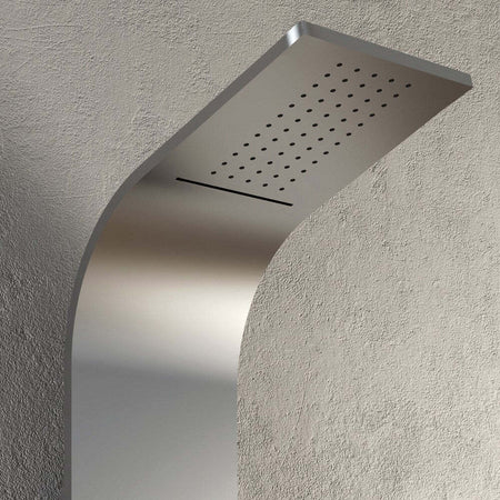 Colonna Doccia 001 Con 4 Funzioni In Acciaio Inox Getto A Cascata Spazzolata Fai da te/Attrezzature per cucine e bagni/Attrezzature per bagni/Docce e componenti doccia/Filtri supporti e soffioni doccia/Docce fisse Ogomondo - Martina Franca, Commerciovirtuoso.it