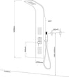 Colonna Doccia 001B 3 Funzioni Acciaio Inox 2 Bocchette Idro Lombari L20xP44xH140 Fai da te/Attrezzature per cucine e bagni/Attrezzature per bagni/Docce e componenti doccia/Filtri supporti e soffioni doccia/Docce fisse Ogomondo - Martina Franca, Commerciovirtuoso.it