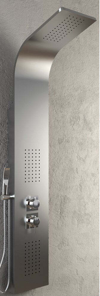 Colonna Doccia 001B Con 3 Funzioni In Acciaio Inox Spazzolato Fai da te/Attrezzature per cucine e bagni/Attrezzature per bagni/Docce e componenti doccia/Filtri supporti e soffioni doccia/Docce fisse Ogomondo - Martina Franca, Commerciovirtuoso.it