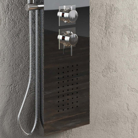 Colonna Doccia 001B Cromo Lucida  Con 3 Funzioni In Acciaio Inox Idromassaggio Fai da te/Attrezzature per cucine e bagni/Attrezzature per bagni/Docce e componenti doccia/Filtri supporti e soffioni doccia/Docce fisse Ogomondo - Martina Franca, Commerciovirtuoso.it