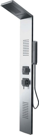 Colonna Doccia 002 4 Funzioni Acciaio Inox Getto A Cascata 2 Bocchette Idro Lombari L20xP44xH170 Fai da te/Attrezzature per cucine e bagni/Attrezzature per bagni/Docce e componenti doccia/Filtri supporti e soffioni doccia/Docce fisse Ogomondo - Martina Franca, Commerciovirtuoso.it