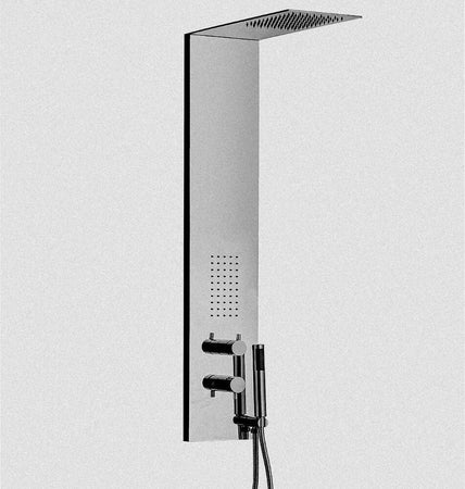 Colonna Doccia 003 3 Funzioni Acciaio Inox Bocchette Idro Lombari L20xP50xH110 Fai da te/Attrezzature per cucine e bagni/Attrezzature per bagni/Docce e componenti doccia/Filtri supporti e soffioni doccia/Docce fisse Ogomondo - Martina Franca, Commerciovirtuoso.it