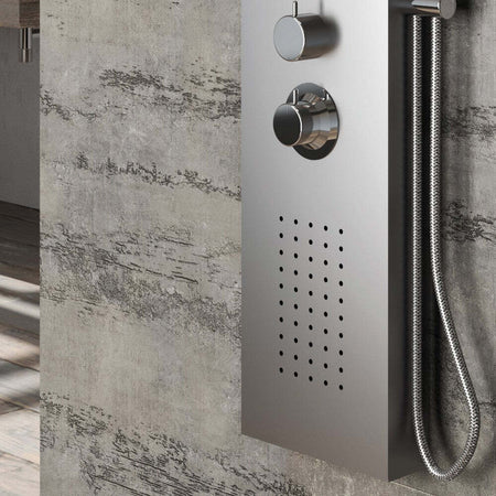 Colonna Doccia 004 Termostatica Acciaio Inox 4 Funzioni Getto A Cascata 2 Bocchette Idro Lombari L20xP44xH165 Fai da te/Attrezzature per cucine e bagni/Attrezzature per bagni/Docce e componenti doccia/Filtri supporti e soffioni doccia/Docce fisse Ogomondo - Martina Franca, Commerciovirtuoso.it