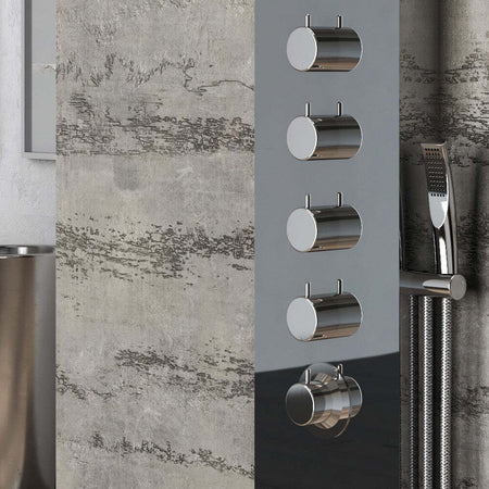 Colonna Doccia 004 Termostatica Acciaio Inox 4 Funzioni Getto A Cascata 2 Bocchette Idro Lombari L20xP44xH165 Fai da te/Attrezzature per cucine e bagni/Attrezzature per bagni/Docce e componenti doccia/Filtri supporti e soffioni doccia/Docce fisse Ogomondo - Martina Franca, Commerciovirtuoso.it