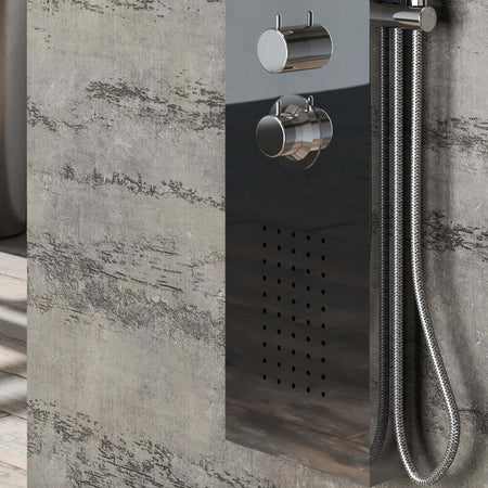 Colonna Doccia 004 Termostatica Acciaio Inox 4 Funzioni Getto A Cascata 2 Bocchette Idro Lombari L20xP44xH165 Fai da te/Attrezzature per cucine e bagni/Attrezzature per bagni/Docce e componenti doccia/Filtri supporti e soffioni doccia/Docce fisse Ogomondo - Martina Franca, Commerciovirtuoso.it