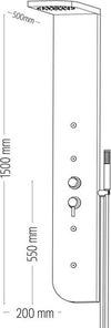 Colonna Doccia 005 Acciaio Inox 4 Funzioni 4 Bocchette Idro Getto Cascata H150 Fai da te/Attrezzature per cucine e bagni/Attrezzature per bagni/Docce e componenti doccia/Filtri supporti e soffioni doccia/Docce fisse Ogomondo - Martina Franca, Commerciovirtuoso.it