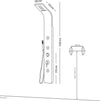 Colonna Doccia 007 Acciaio Inox 4 Funzioni Getto A Cascata 3 Bocchette Idro Lombari L20xP53xH150 Fai da te/Attrezzature per cucine e bagni/Attrezzature per bagni/Docce e componenti doccia/Filtri supporti e soffioni doccia/Docce fisse Ogomondo - Martina Franca, Commerciovirtuoso.it