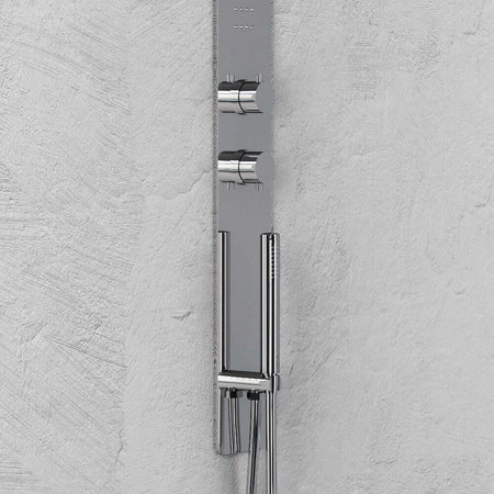 Colonna Doccia 011 Ad Incasso Acciaio Inox Lucida 3 Funzioni 2 Bocchette Idro Lombari P50xL12xH140 Fai da te/Attrezzature per cucine e bagni/Attrezzature per bagni/Docce e componenti doccia/Filtri supporti e soffioni doccia/Docce fisse Ogomondo - Martina Franca, Commerciovirtuoso.it