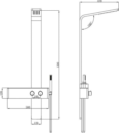 Colonna Doccia 016 Acciaio Inox Ad Incasso Spazzolato 2 Funzioni Top L50xP47xH130 Fai da te/Attrezzature per cucine e bagni/Attrezzature per bagni/Docce e componenti doccia/Filtri supporti e soffioni doccia/Docce fisse Ogomondo - Martina Franca, Commerciovirtuoso.it