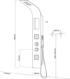 Colonna Doccia 017 Alluminio 3 Funzioni 2 Bocchette Idro Lombari L24xP44xH150 Fai da te/Attrezzature per cucine e bagni/Attrezzature per bagni/Docce e componenti doccia/Filtri supporti e soffioni doccia/Docce fisse Ogomondo - Martina Franca, Commerciovirtuoso.it