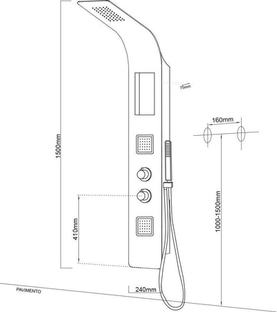 Colonna Doccia 017 Alluminio 3 Funzioni 2 Bocchette Idro Lombari L24xP44xH150 Fai da te/Attrezzature per cucine e bagni/Attrezzature per bagni/Docce e componenti doccia/Filtri supporti e soffioni doccia/Docce fisse Ogomondo - Martina Franca, Commerciovirtuoso.it