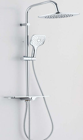 Colonna Doccia Attrezzata 009 Ottone Cromato 2 Funzioni Soffione Doccetta Quadro Fai da te/Attrezzature per cucine e bagni/Attrezzature per bagni/Docce e componenti doccia/Filtri supporti e soffioni doccia/Docce fisse Ogomondo - Martina Franca, Commerciovirtuoso.it