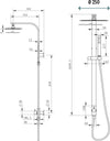 Colonna Doccia Attrezzata 024 Ottone Cromato Soffione Doccetta Quadro P46xH106 Fai da te/Attrezzature per cucine e bagni/Attrezzature per bagni/Docce e componenti doccia/Filtri supporti e soffioni doccia/Docce fisse Ogomondo - Martina Franca, Commerciovirtuoso.it