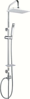 Colonna Doccia Attrezzata 026 Ottone Cromato Soffione Quadro Doccetta Fai da te/Attrezzature per cucine e bagni/Attrezzature per bagni/Docce e componenti doccia/Filtri supporti e soffioni doccia/Docce fisse Ogomondo - Martina Franca, Commerciovirtuoso.it
