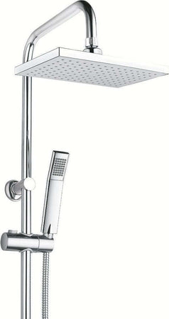 Colonna Doccia Attrezzata 026 Ottone Cromato Soffione Quadro Doccetta Fai da te/Attrezzature per cucine e bagni/Attrezzature per bagni/Docce e componenti doccia/Filtri supporti e soffioni doccia/Docce fisse Ogomondo - Martina Franca, Commerciovirtuoso.it