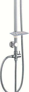 Colonna Doccia Attrezzata 026 Ottone Cromato Soffione Quadro Doccetta Fai da te/Attrezzature per cucine e bagni/Attrezzature per bagni/Docce e componenti doccia/Filtri supporti e soffioni doccia/Docce fisse Ogomondo - Martina Franca, Commerciovirtuoso.it