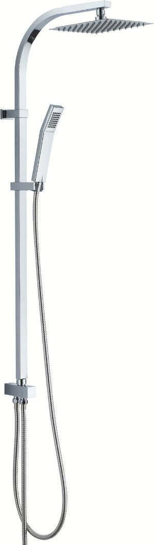 Colonna Doccia Attrezzata Acciaio Inox Cromato Soffione Quadro Doccetta Fai da te/Attrezzature per cucine e bagni/Attrezzature per bagni/Docce e componenti doccia/Filtri supporti e soffioni doccia/Docce fisse Ogomondo - Martina Franca, Commerciovirtuoso.it