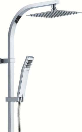 Colonna Doccia Attrezzata Acciaio Inox Cromato Soffione Quadro Doccetta Fai da te/Attrezzature per cucine e bagni/Attrezzature per bagni/Docce e componenti doccia/Filtri supporti e soffioni doccia/Docce fisse Ogomondo - Martina Franca, Commerciovirtuoso.it