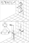 Colonna-Doccia-Attrezzata-Easy-in-Acciaio-Black-Con-Cascata-H150xL23xP53